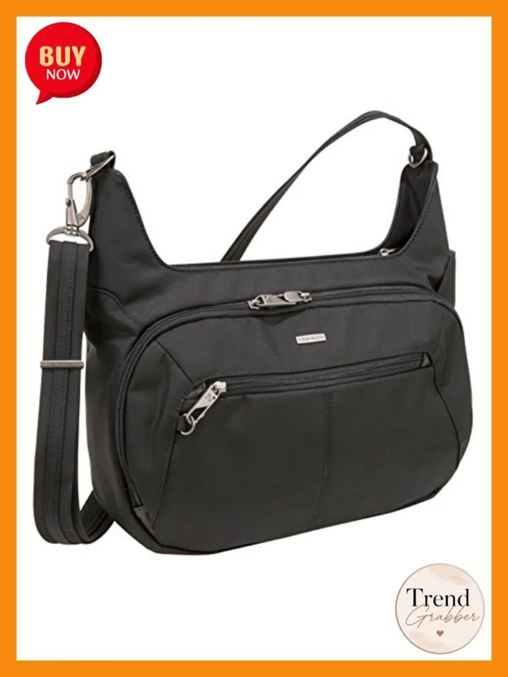 Anti-Theft Concealed Carry Hobo Messenger Bag with RFID Protection